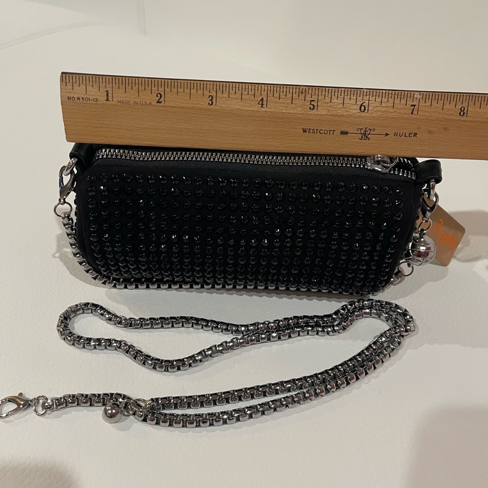 Elegant Black Barrel Studded Bag